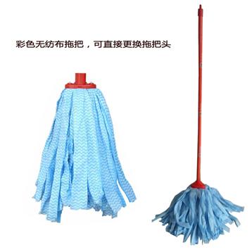 彩色拖把/無紡布拖把——木柄超強吸水