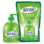 藍(lán)月亮蘆薈抑菌洗手液瓶加袋裝500g+500g